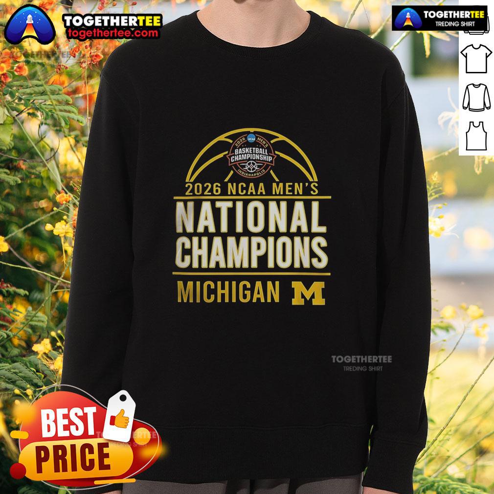 Official 2026 NCAA Men's Basketball National Champions Michigan Wolverines Shirt - Image 5