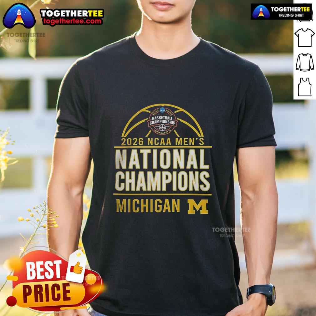 Official 2026 NCAA Men's Basketball National Champions Michigan Wolverines Shirt