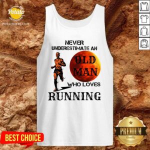 Alternative view of Awesome Never Underestimate An Old Man Who Loves Running Shirt