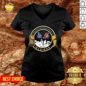 Alternative view of Top Champions Are Made In Los Angeles Dodgers And Lakers Mlb Nba 2020 Shirt