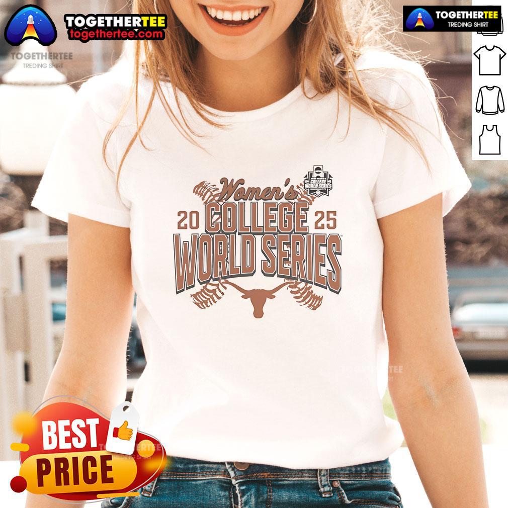 Official Texas Longhorns Softball 2025 NCAA Women’s College World Series T-Shirt - Image 3