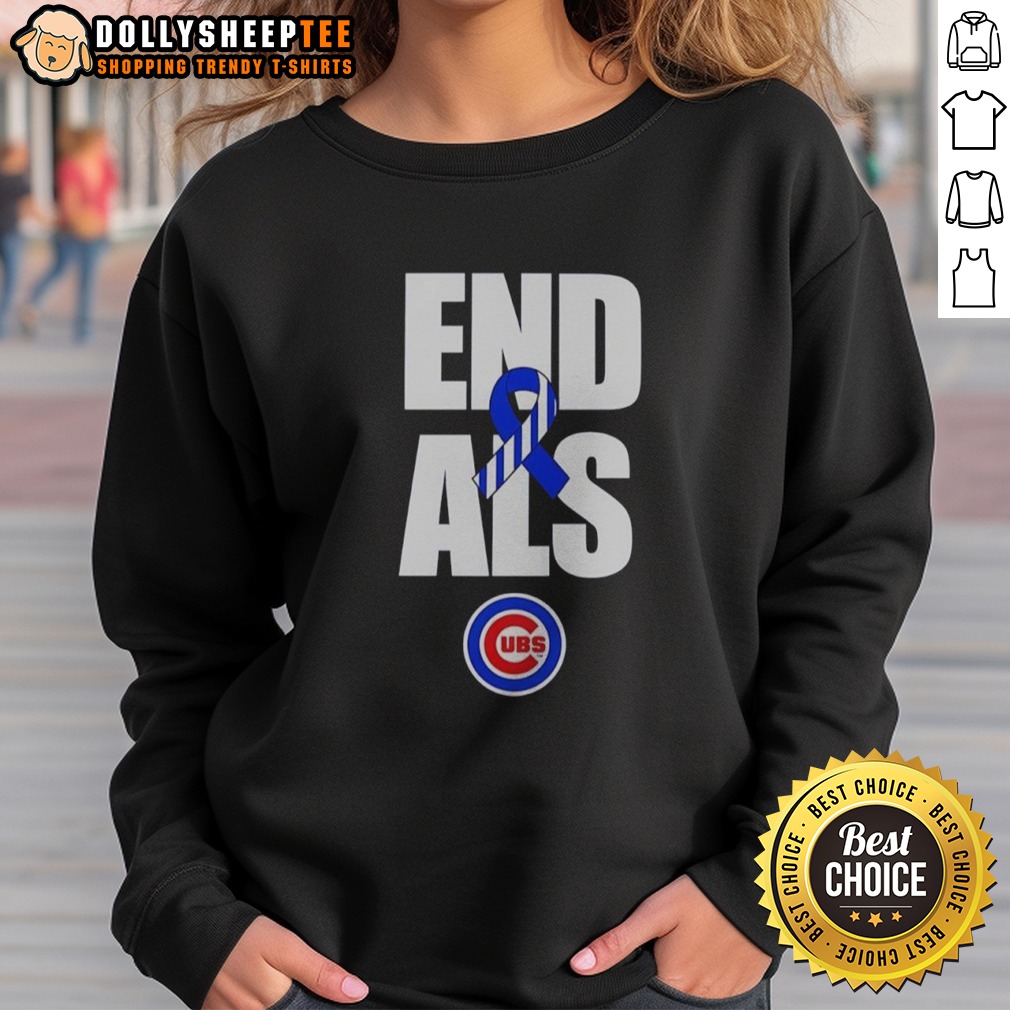 Good Nico Hoerner End ALS Chicago Cubs Shirt - Image 4