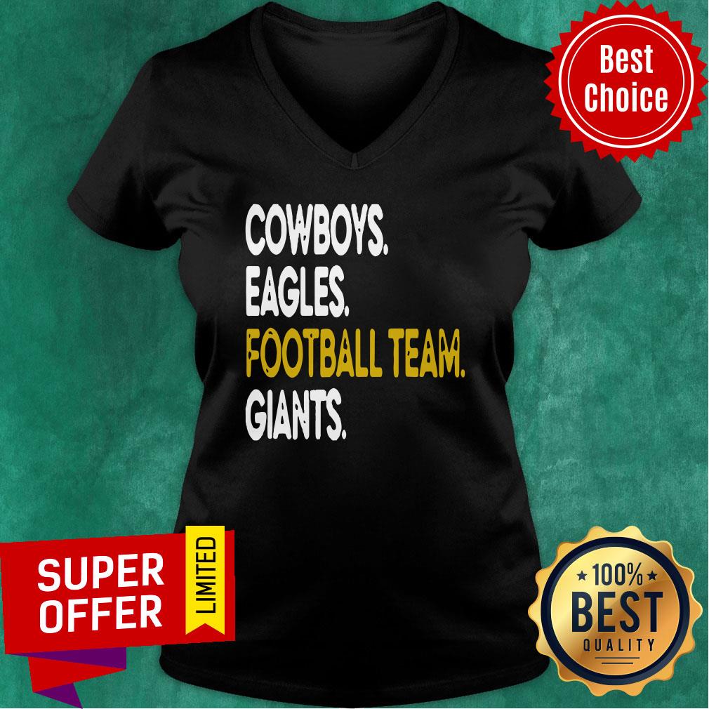 Premium Cowboys Eagles Football Team Giants Shirt - Image 3