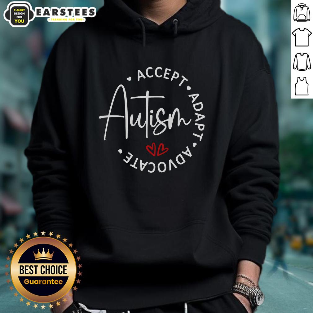 Good Autism Awareness Accept Adopt Advocate T-Shirt - Image 2