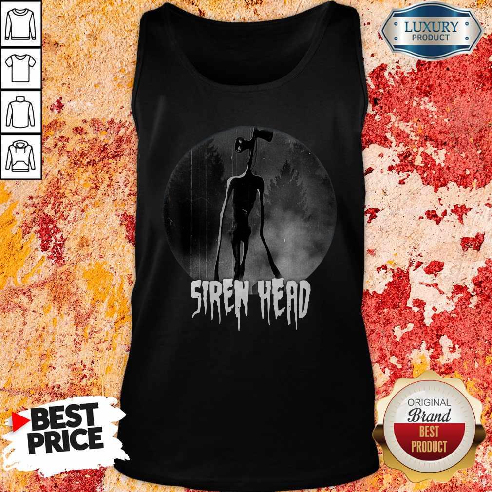 Scary Siren Head Vintage Meme Character Halloween Shirt - Image 4