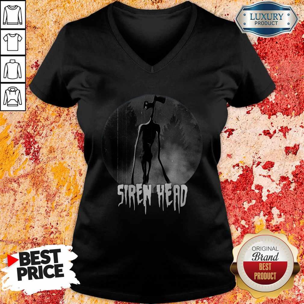 Scary Siren Head Vintage Meme Character Halloween Shirt - Image 3