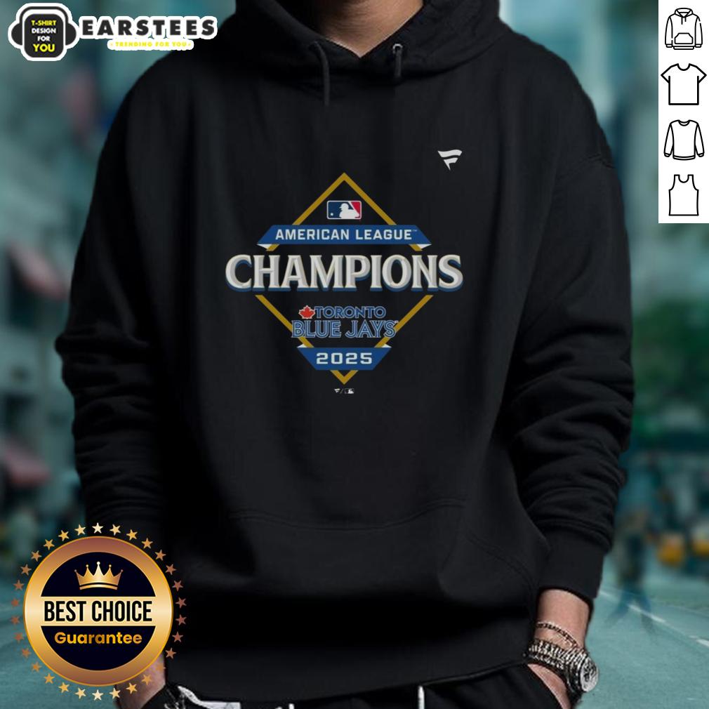 Official Toronto Blue Jays 2025 MLB American League Champions Locker Room T-Shirt - Image 2