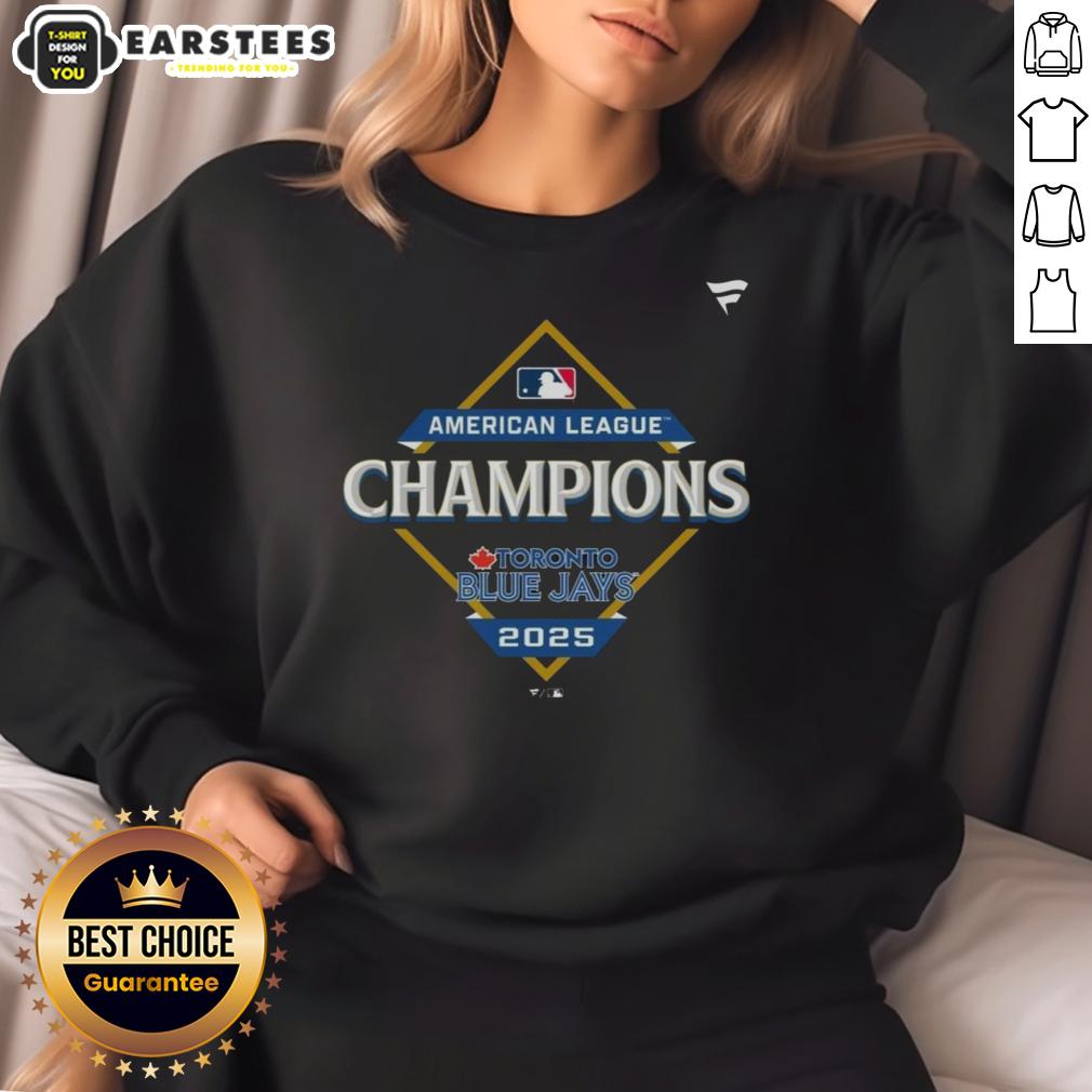 Official Toronto Blue Jays 2025 MLB American League Champions Locker Room T-Shirt - Image 5