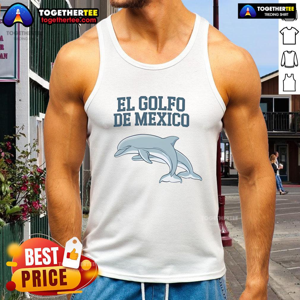 Top Dolphin El Golfo De México Gulf Of Mexico T-Shirt - Image 4