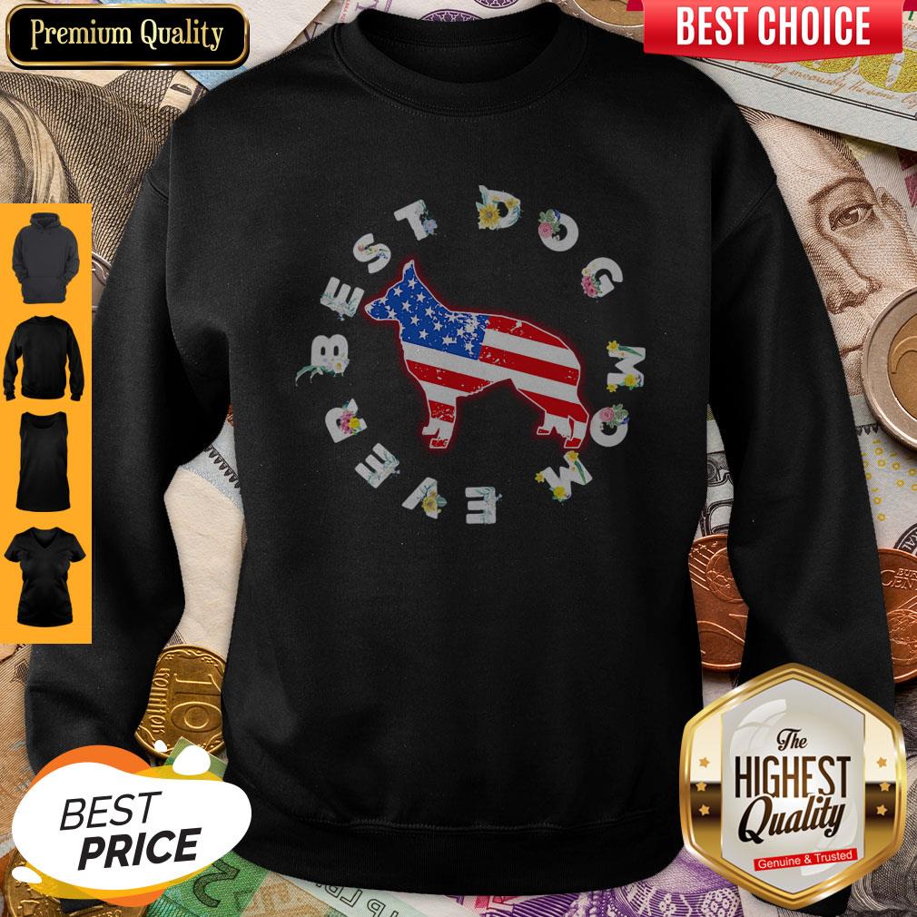Good Independence Day Flower Everbest Dog Mom Shirt - Image 4