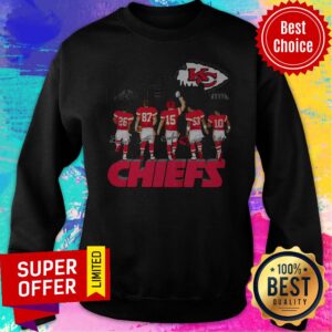 Alternative view of Official Kansas City Chiefs #26 #87 #15 #53 #10 Legends Signatures Shirt