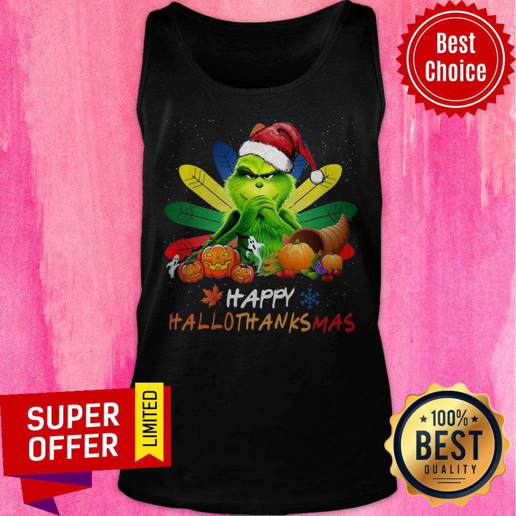 Premium Grinch Happy Hallothanksmas Shirt - Image 5