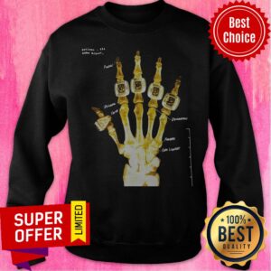 Alternative view of Premium Kobe Hand X Ray Gold Shirt