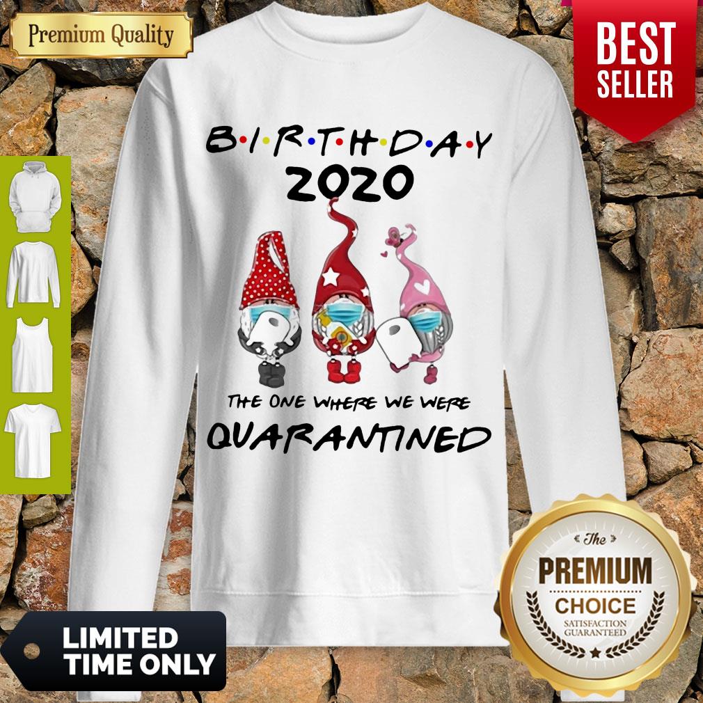 Nice Birthday 2020 Gromes Mask Toilet Paper The One Where They Were Quarantined Shirt - Image 4