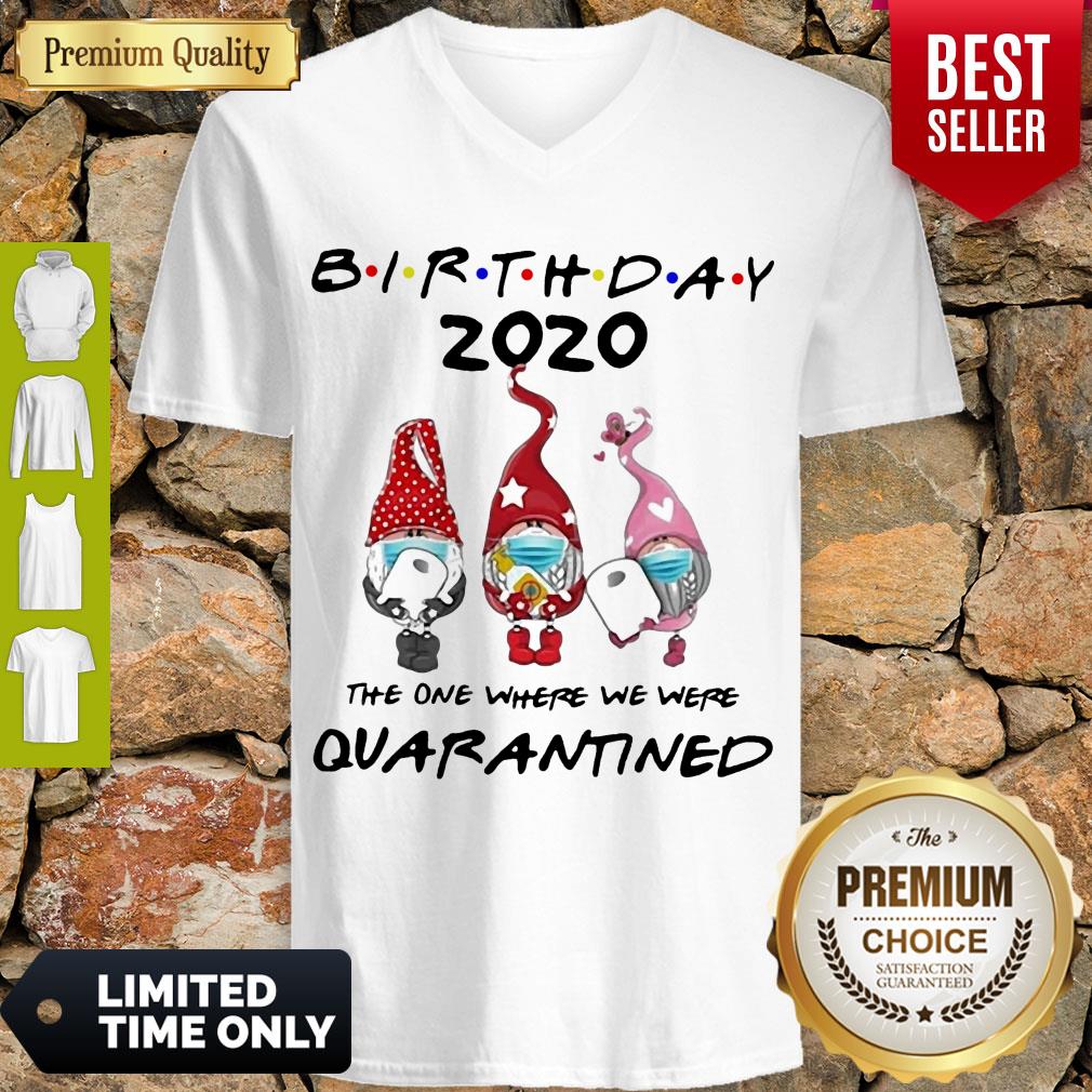 Nice Birthday 2020 Gromes Mask Toilet Paper The One Where They Were Quarantined Shirt - Image 2