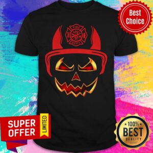 Premium Happy Halloween Skull Firefighter Shirt