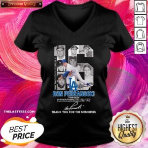 Alternative view of Pro 16 Ron Perranoski 1936 2020 Los Angeles Dodgers Thank You For The Memories Signature Shirt