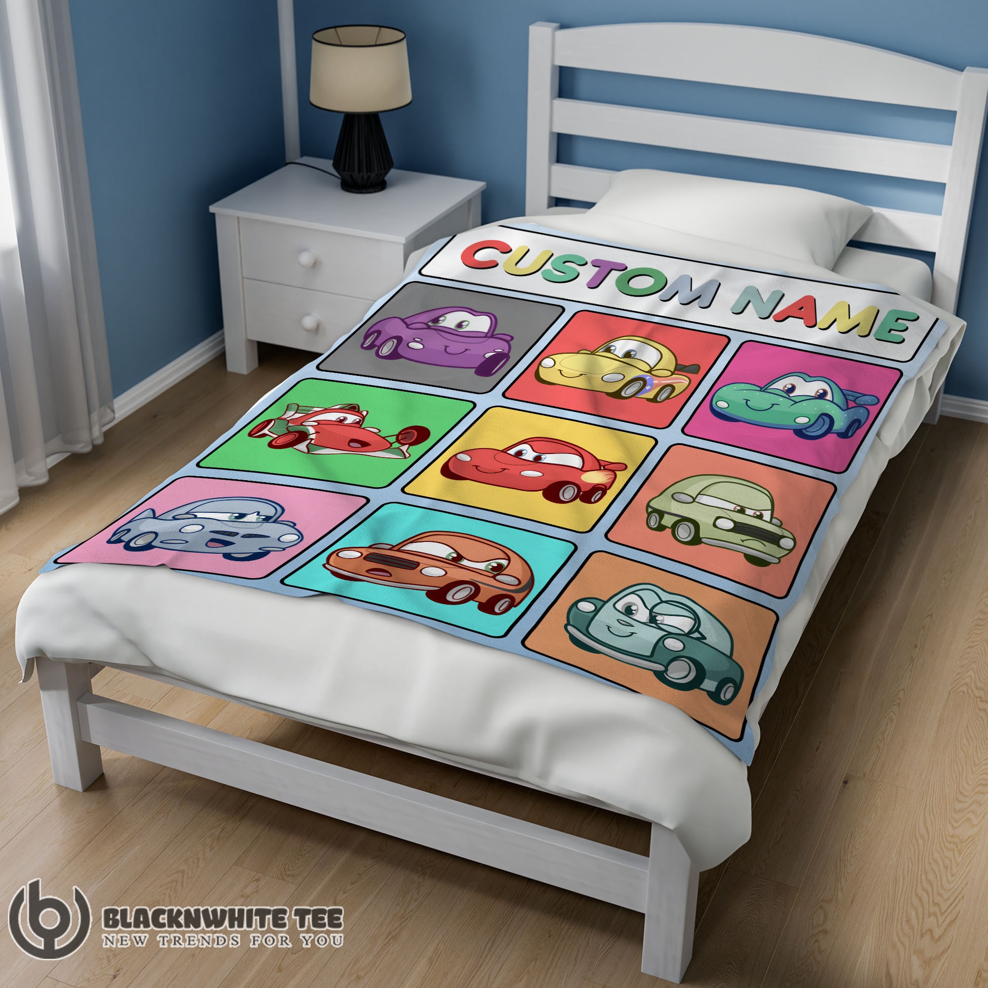 Original Hot Disney Cartoon Cars With All Friends Blanket Fleece Customized Blanket - Image 2