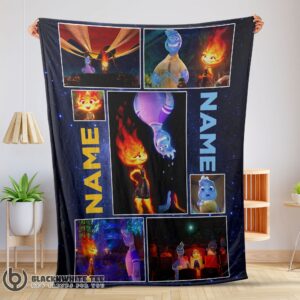 Premium Cute Hot Disney Cartoon Elemental Blanket Fleece Customized Blanket