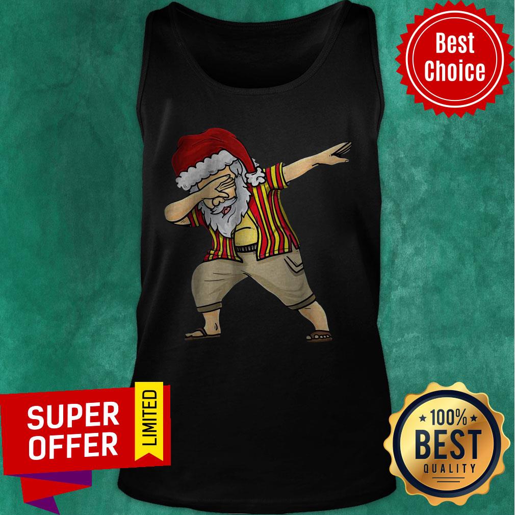 Nice Merry Christmas in July Florida Dabbing Santa Tee Shirt - Image 4