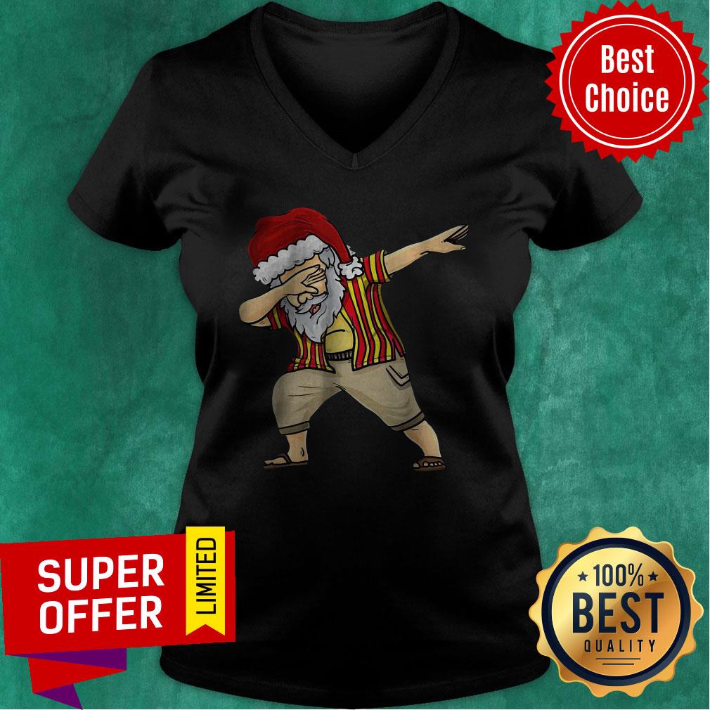 Nice Merry Christmas in July Florida Dabbing Santa Tee Shirt - Image 5