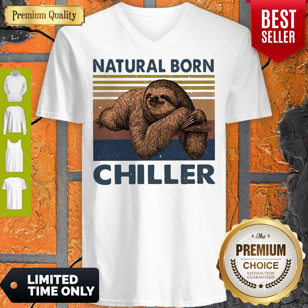 Sloth Natural Born Chiller Vintage Shirt - Image 2