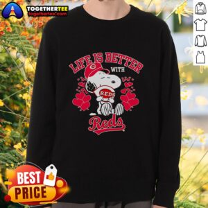 Alternative view of Official Snoopy Life Is Better With Reds T-Shirt