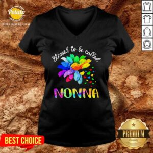 Alternative view of Blessed To Be Called Nonna Flower Color Shirt