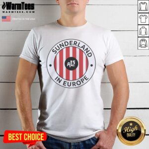 Hot Sunderland Association Football Club English Football League Als In Europe Shirt
