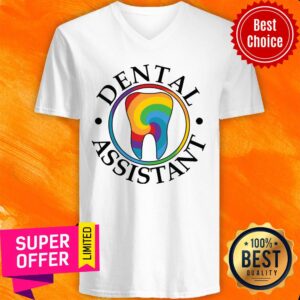 Alternative view of Dental Assistant Rainbow Tooth Shirt