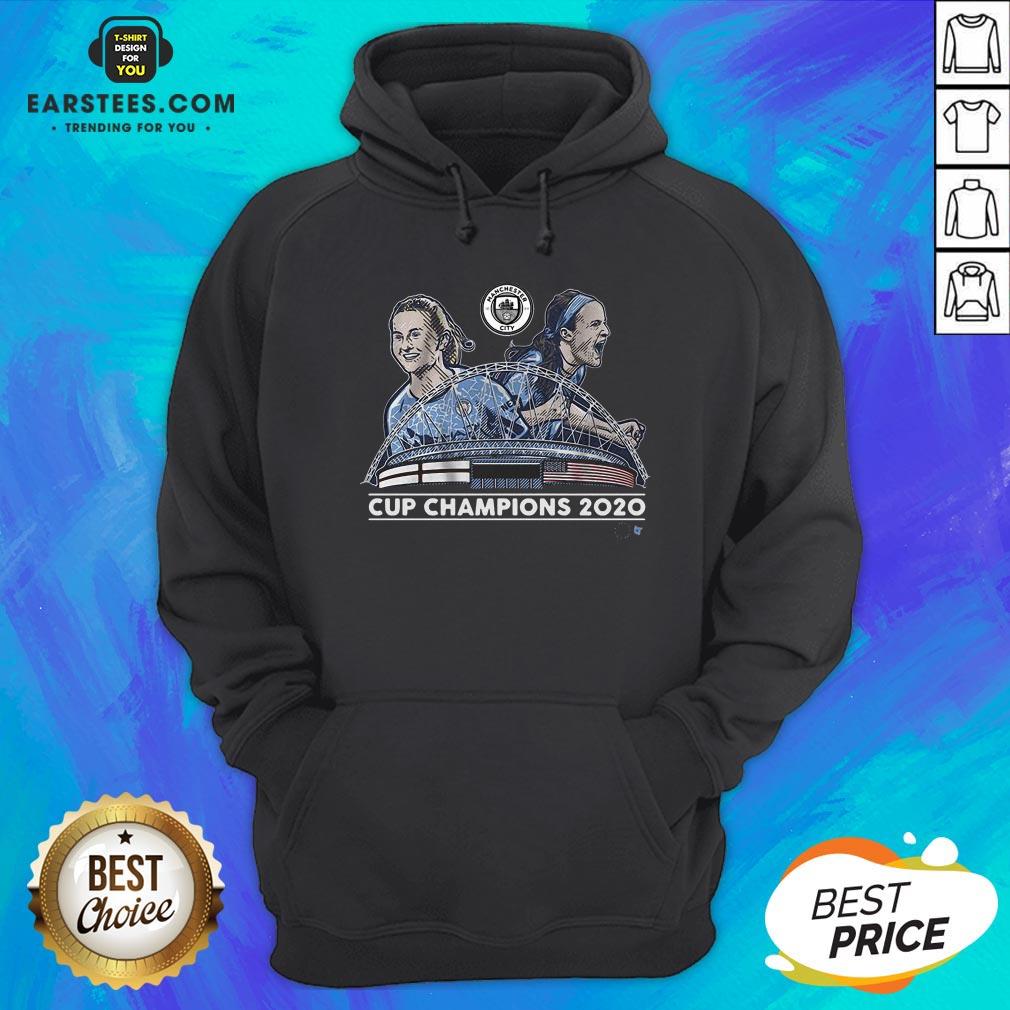 Top Lavelle And Mewis Man City 2020 Cup Champions Legend Shirt - Image 2