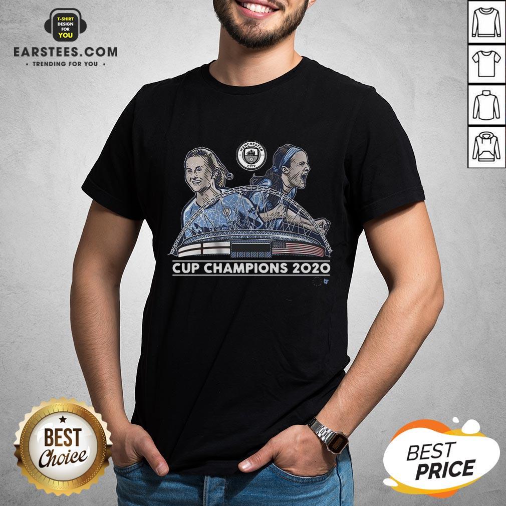 Top Lavelle And Mewis Man City 2020 Cup Champions Legend Shirt