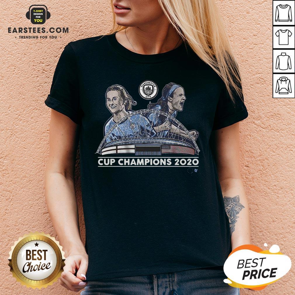Top Lavelle And Mewis Man City 2020 Cup Champions Legend Shirt - Image 3