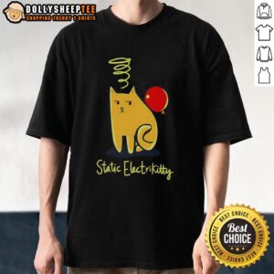 Awesome Cat Balloon Static Electricity T-Shirt
