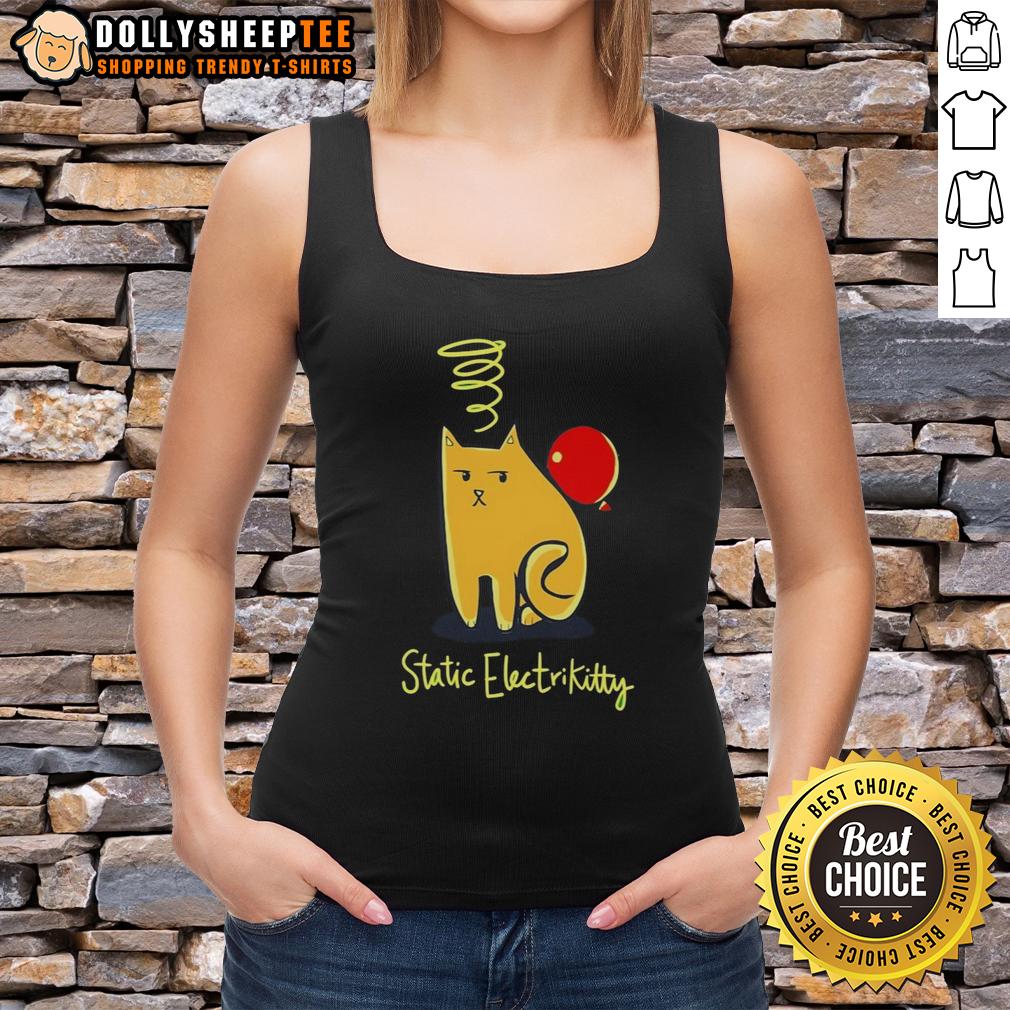 Awesome Cat Balloon Static Electricity T-Shirt - Image 4