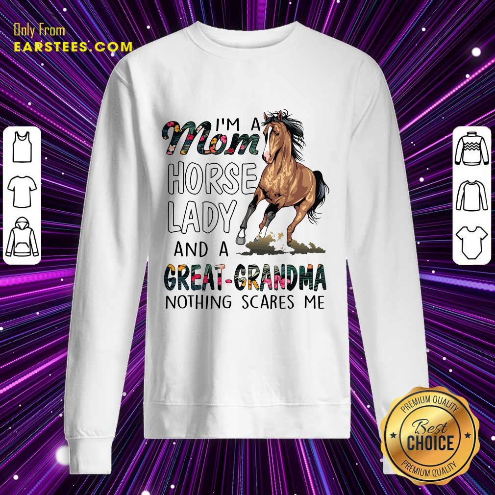 Top I'm A Mom Horse Lady Great Grandma Shirt - Image 3