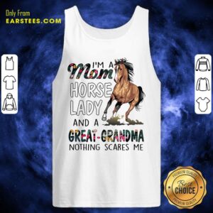 Alternative view of Top I'm A Mom Horse Lady Great Grandma Shirt