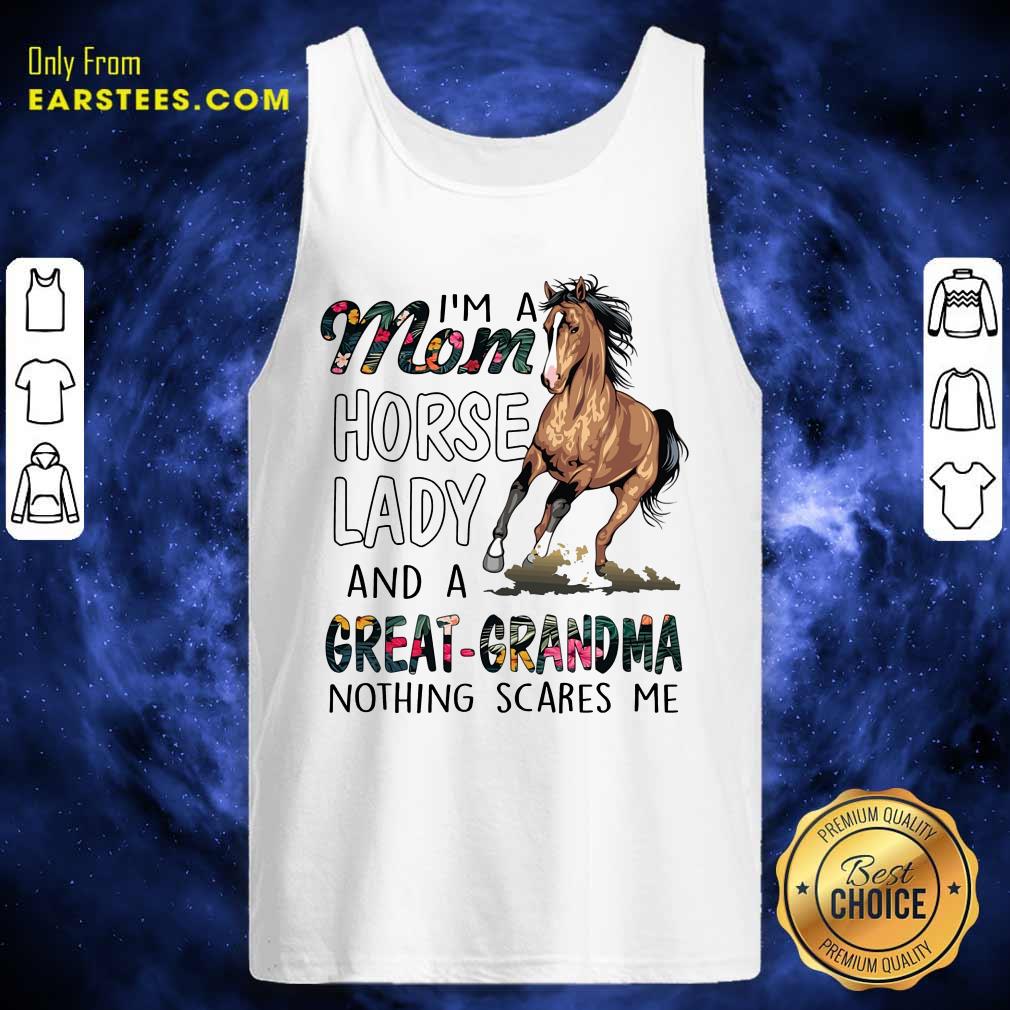 Top I'm A Mom Horse Lady Great Grandma Shirt - Image 2