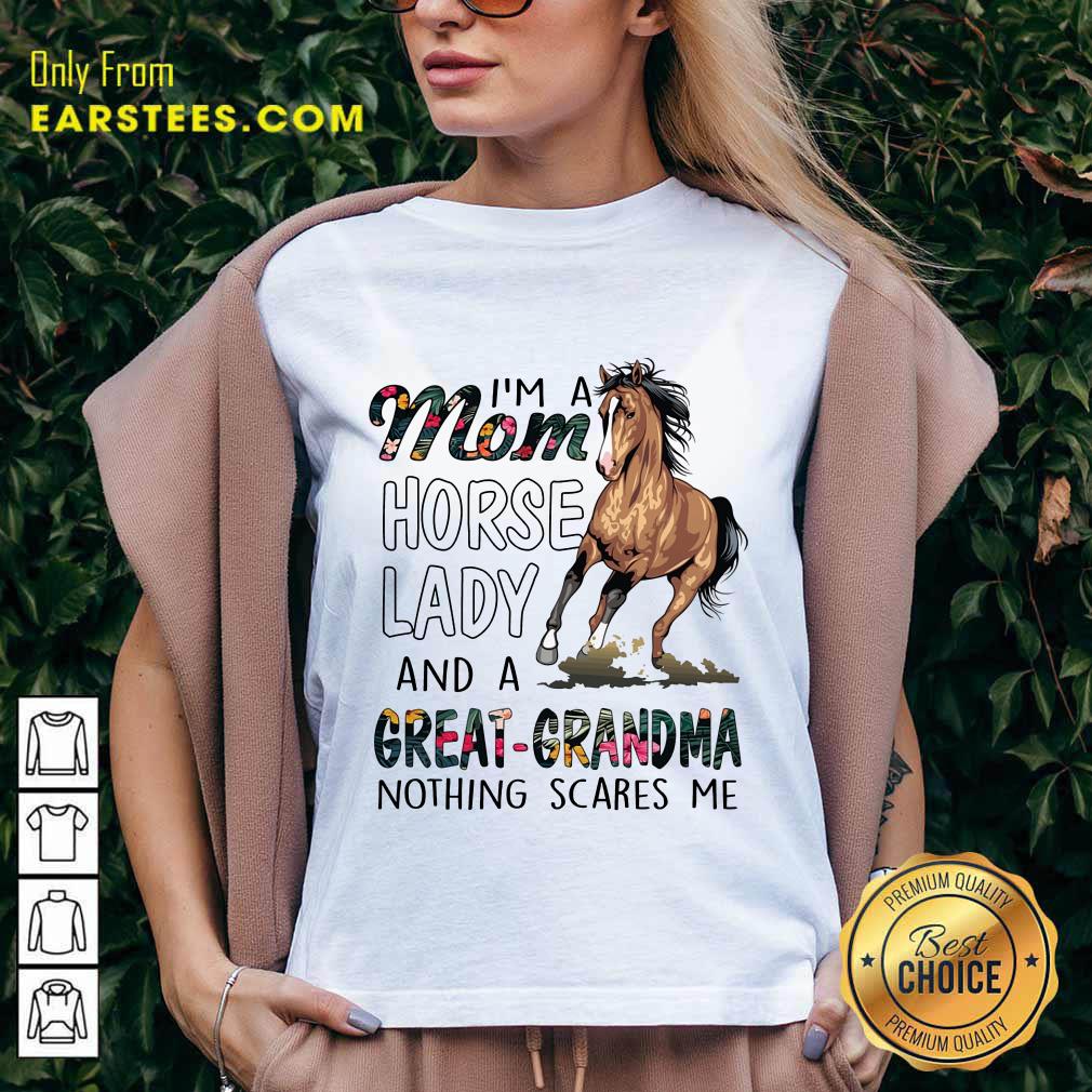 Top I'm A Mom Horse Lady Great Grandma Shirt - Image 5