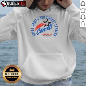 Alternative view of Top Comets Great Habits Build Great Leaders Caywood Elementary School T-Shirt