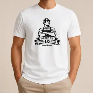 Good Labour Day American Blue Collar Silhouette Shirt