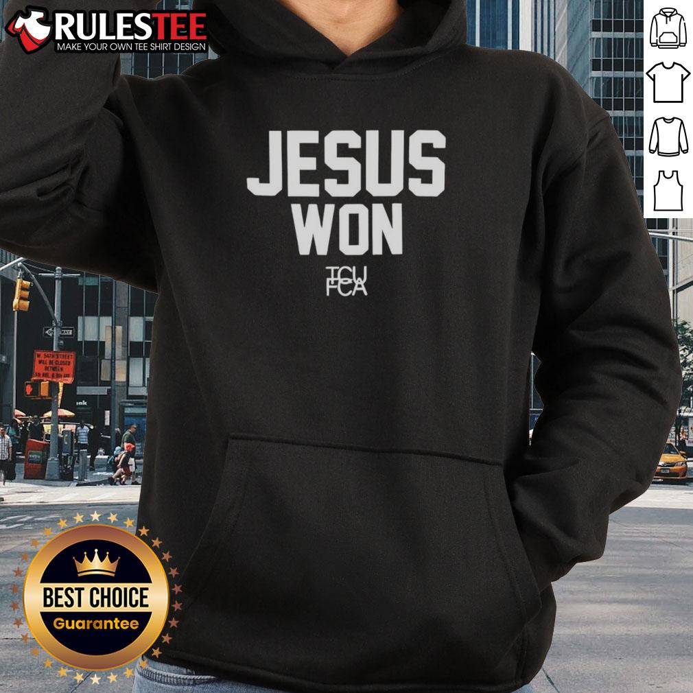 Awesome Jesus Won TCU Football T-Shirt - Image 2