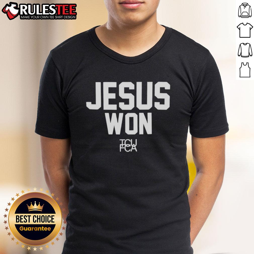 Awesome Jesus Won TCU Football T-Shirt