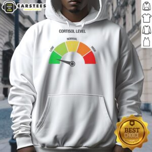 Alternative view of Awesome Cortisol Level Low Funny Meme T-Shirt