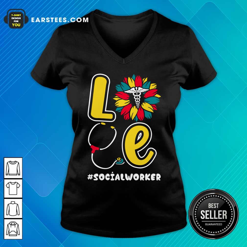 Love Nurse Medical Stethoscope Social Worker Shirt - Image 5