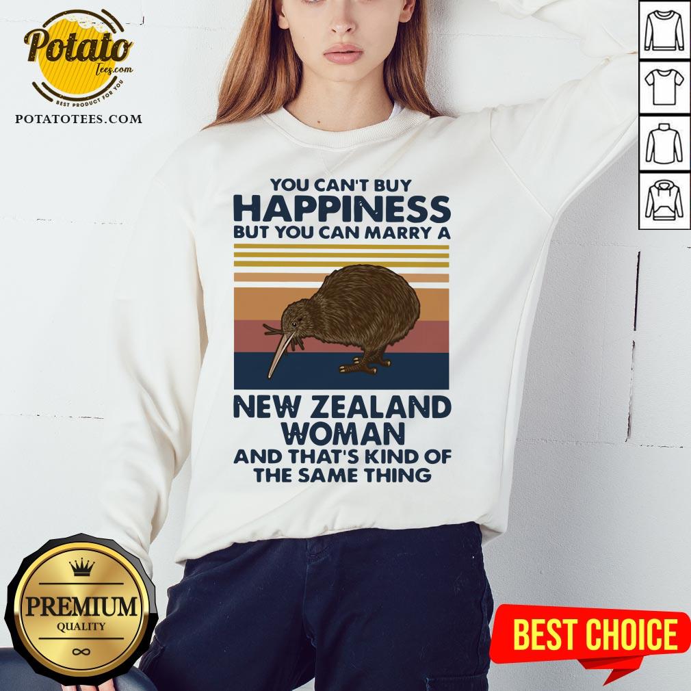Top You Can’t Buy Happiness But You Can Marry A New Zealand Woman And That’s Kind Of The Same Thing Shirt - Image 4