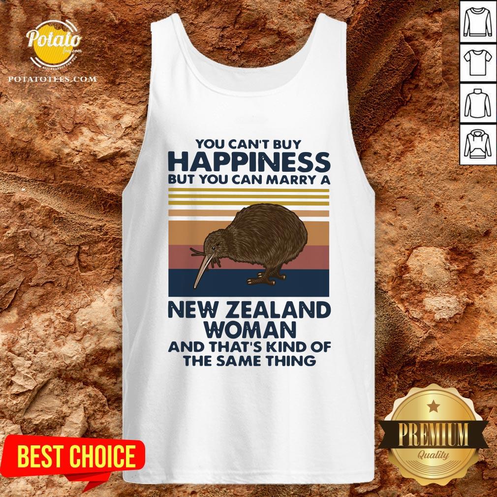 Top You Can’t Buy Happiness But You Can Marry A New Zealand Woman And That’s Kind Of The Same Thing Shirt - Image 3