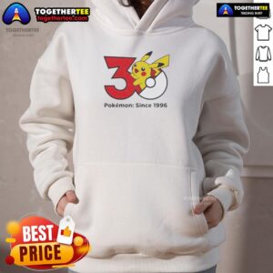 Alternative view of Official Pokemon 30th Anniversary 1996 T-Shirt