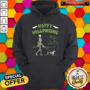 Alternative view of Top Skeleton Happy Halloweenie Shirt