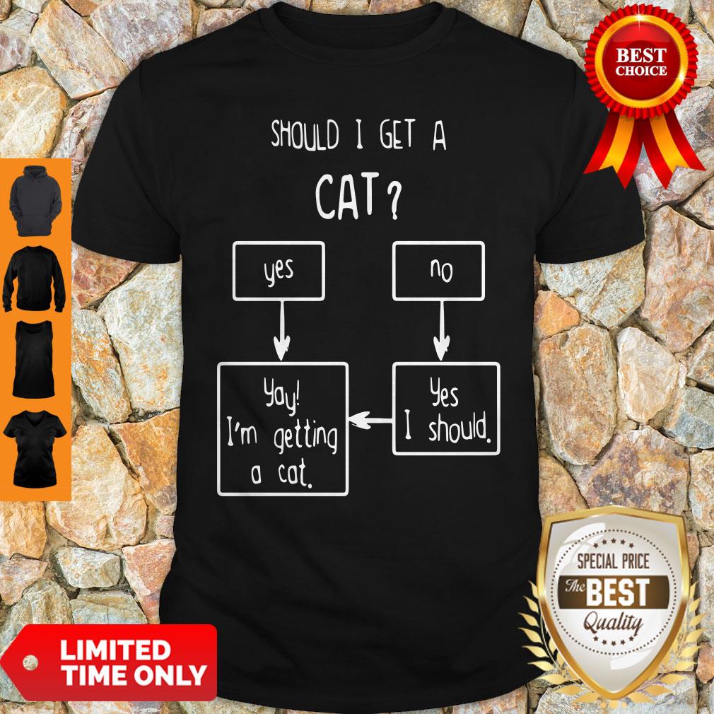 Official Should I Get A Cat Yes Or No Shirt